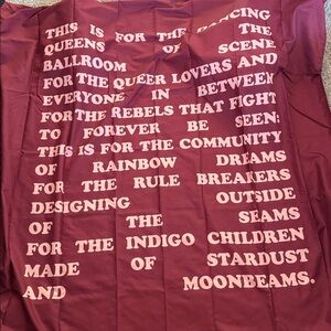 Take Pride Wall Tapestry in Deep Burgundy